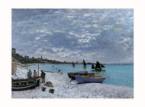 La plage a Sainte Adresse The Beach at Sainte Adresse by Claude Monet