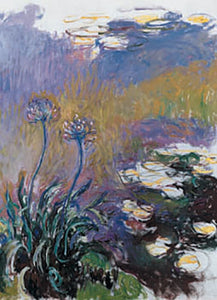 Les agapanthes 1914-17 by Claude Monet