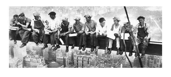 Eating above Manhattan Breakfast in the Sky by Charles C. Ebbets
