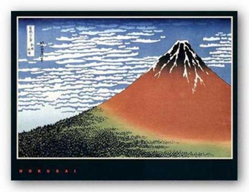 Gaifu Kaisei, Fine Wind Clear Morning, Red Fuji by Katsushika Hokusai
