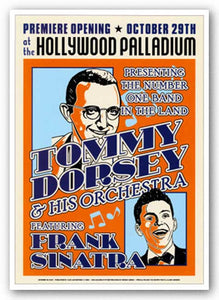 Tommy Dorsey and Frank Sinatra by Reproduction Vintage Poster