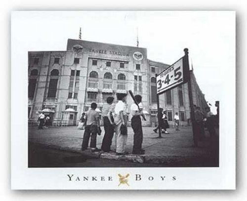 Yankee Boys, Yankee Stadium, Bronx, New York by Corbis Archive