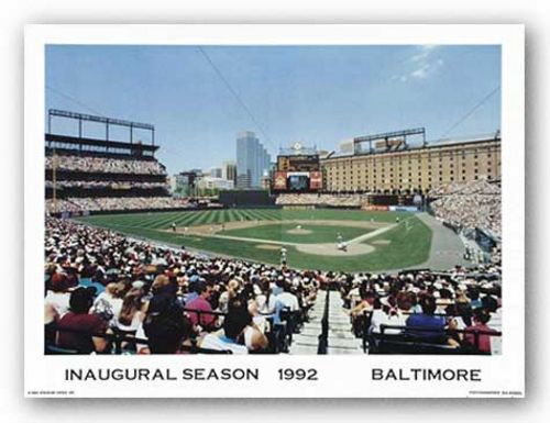 Camden Yards - Baltimore, Maryland - Baltimore Orioles Inaugural Season by Ira Rosen