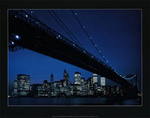 Manhattan Skyline and Brooklyn Bridge