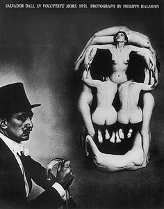 Salvador Dalí, In Voluptate Mors, 1951 by Philippe Halsman