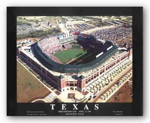Arlington, Texas - The Ballpark - Texas Rangers - First Opening Day by Mike Smith - Aerial Views
