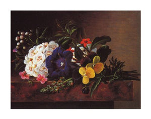 A Still Life of Spring Flowers by Johan Laurentz Jensen