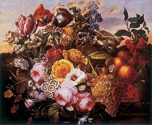 Still Life with Flowers by Joseph Goblet