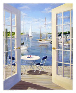 Table on the Harbor by Carol Saxe
