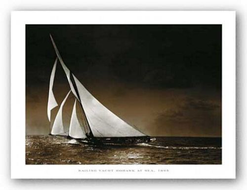 Sailing Yacht Mohawk at Sea, 1895 by Photography Collection