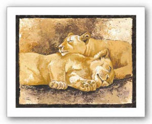 Sleeping Lions by Philippe Genevrey
