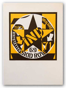 Self Portrait 69 Skid Row by Robert Indiana