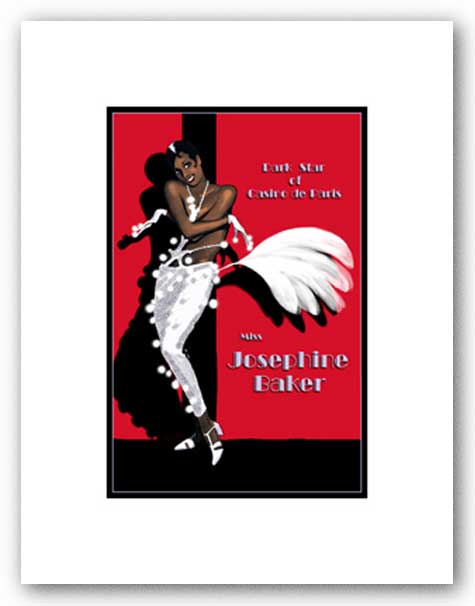 Josephine Baker - Signed Giclee by Clifford Faust