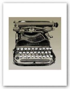 Vintage Typewriter, Corona - Signed Giclee - This is not an actual typewriter by Clifford Faust