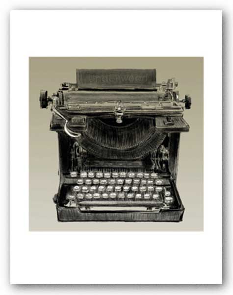 Vintage Typewriter, Underwood - Signed Giclee - This is not an actual typewriter by Clifford Faust