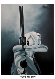 Donald with gun / "Make my Day" by Michael Loeb