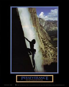 Perseverance - Waterfall Climber by Motivational