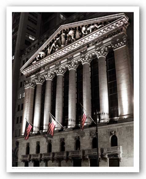 New York Stock Exchange At Night by Phil Maier