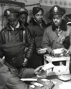 WWII African American Pilots in Italy, March, 1945 by McMahan Photo Archive