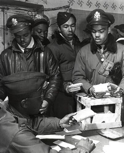 WWII African American Pilots in Italy, March, 1945 by McMahan Photo Archive