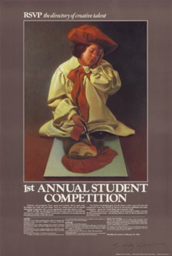 RSVP Student Competition 1, 1982 - Signed by Alex Gnidziejko