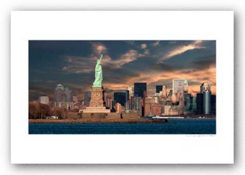 Downtown NYC Panorama - Signed by Viktor Balkind