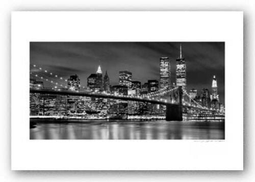 Brooklyn Bridge, Night - Signed by Viktor Balkind