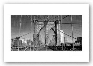 Brooklyn Bridge (black and white) - Signed by Viktor Balkind