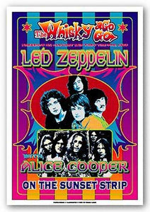 Led Zeppelin and Alice Cooper, 1969: Whisky-A-Go-Go, Los Angeles by Dennis Loren