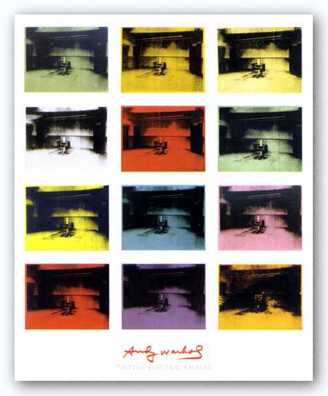 Twelve Electric Chairs, 1964/65 by Andy Warhol