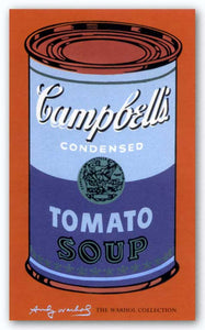 Campbell's Soup Can, 1965 (blue and purple) by Andy Warhol