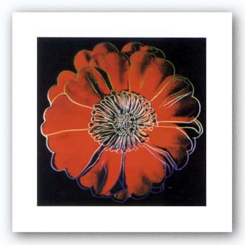 Flower for Tacoma Dome, c. 1982 (black and red) by Andy Warhol