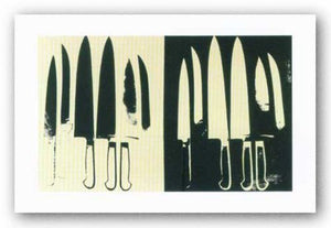Knives, c. 1981-82 (cream and black) - Giclee by Andy Warhol