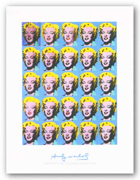 Twenty-Five Colored Marilyns, 1962 - Giclee by Andy Warhol