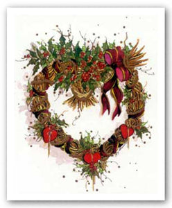 Hearts 'N Holly Wreath by Peggy Abrams