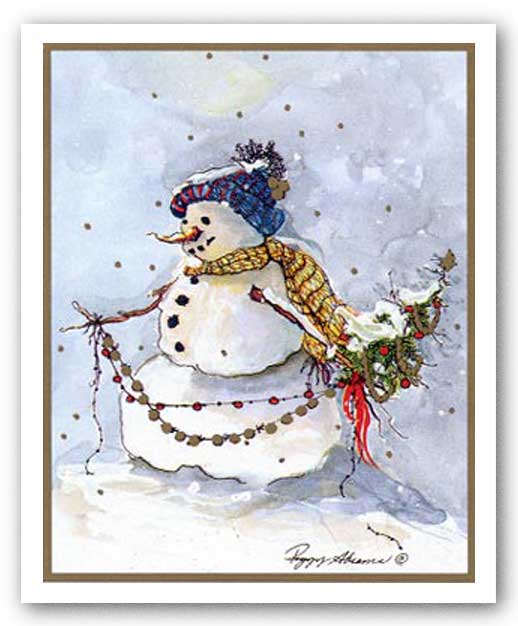 Snowman Two by Peggy Abrams