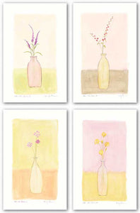 Bottle With Flowers Set by Lara Jealous