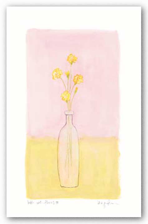 Bottle With Flowers lll by Lara Jealous
