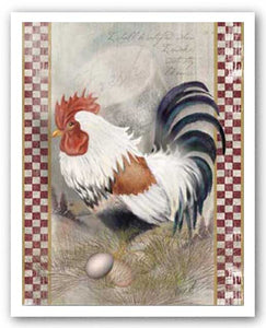 Coat Of Many Colors Rooster by Alma Lee