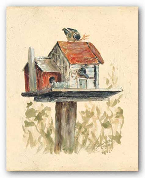 Birdhouse Collection I by Barbie White