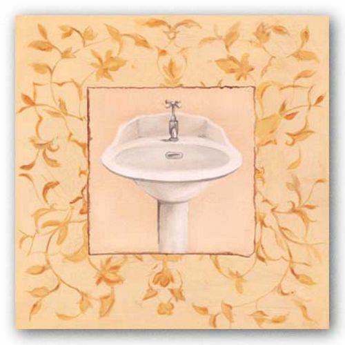Golden Floral Sink by Capital Decor
