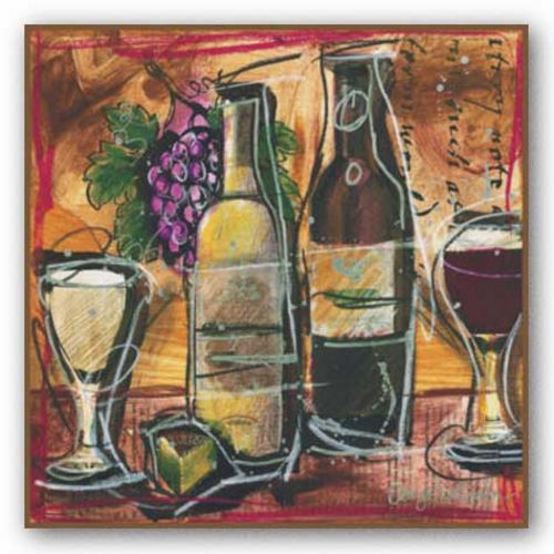 Wine and Cheese I by Tanya M. Fischer