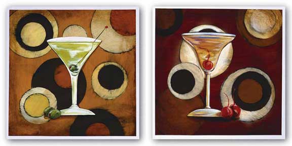 Martini and Manhattan Cocktail Set by Susan Osborne