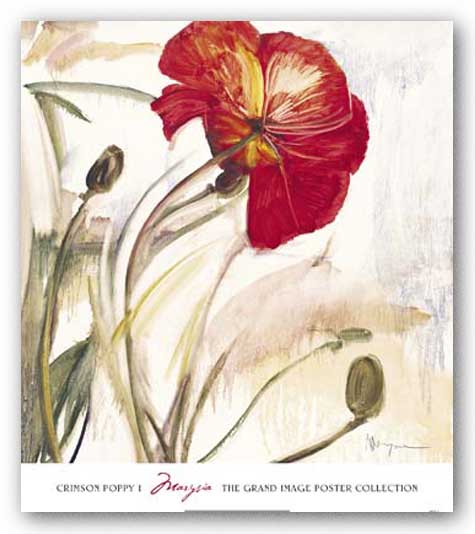 Crimson Poppy 1 by Marysia Burr