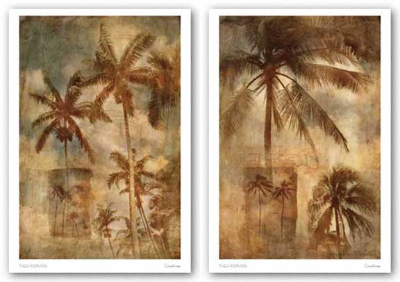 Retro Palms Set by Thea Schrack