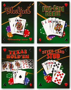 Seven Card Stud-Blackjack-Five Card Draw-Texas Hold 'Em Set by Mike Patrick