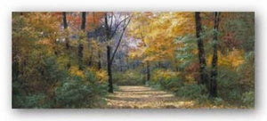 Autumn Road Panel by Diane Romanello