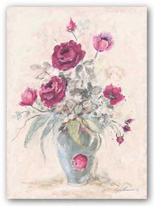 Crimson Roses I by Peggy Abrams