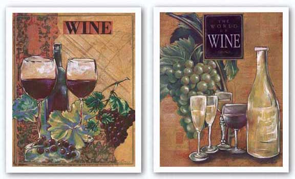 World of Wine Set by Susan Osborne