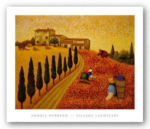 Village Landscape by Lowell Herrero